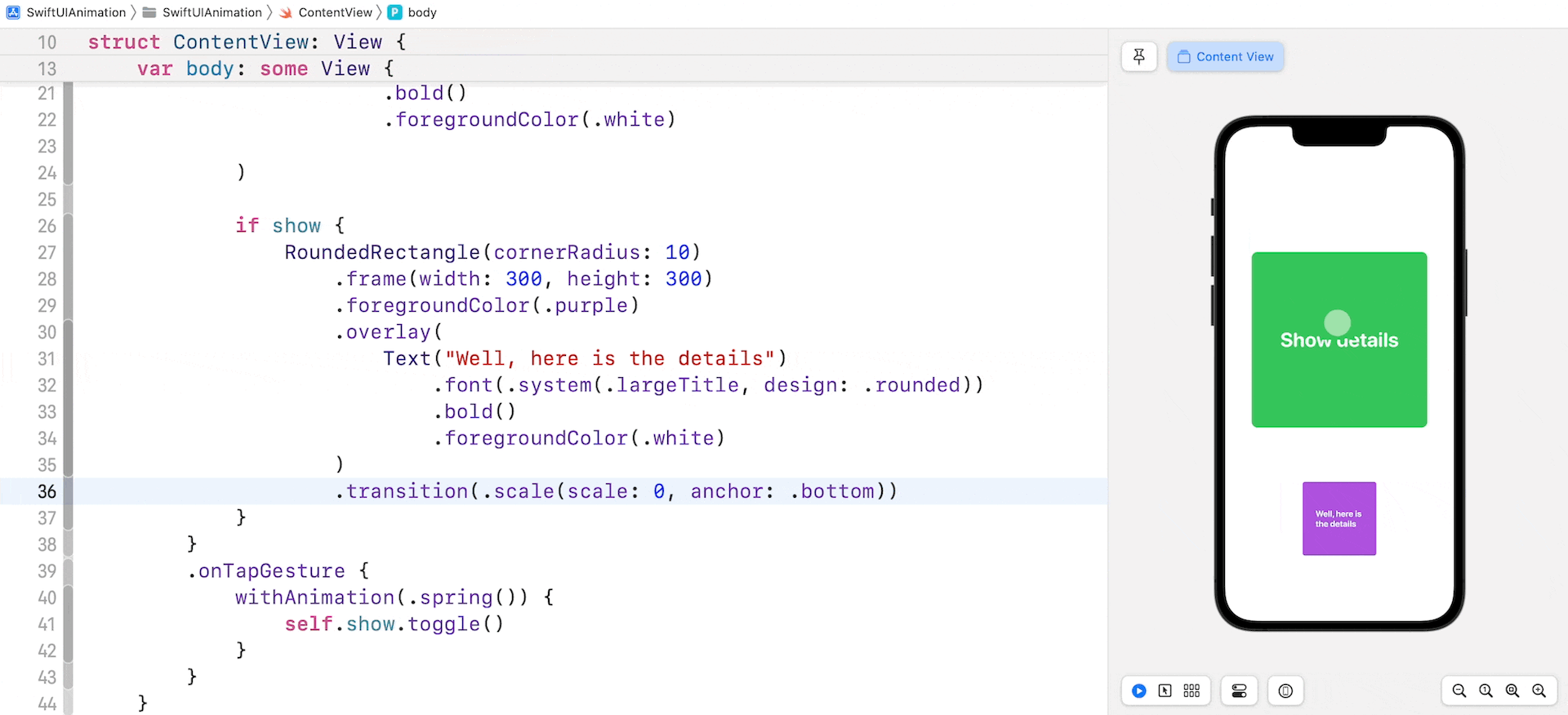 Figure 13. Scaling transition