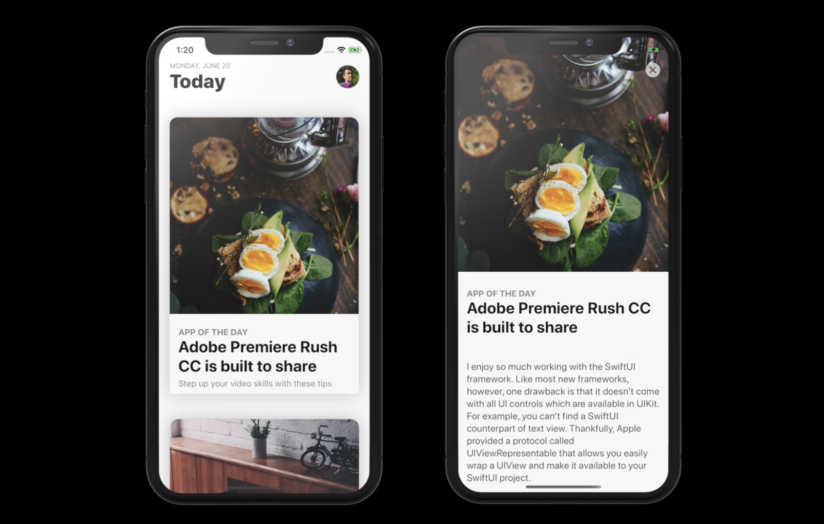 Figure 2. The demo app
