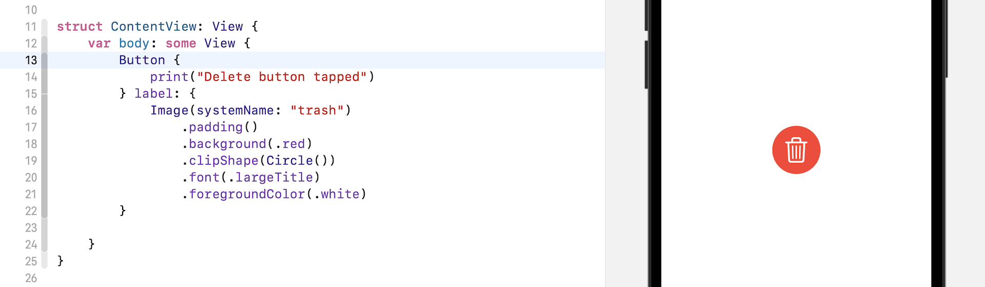 Figure 12. A circular image button