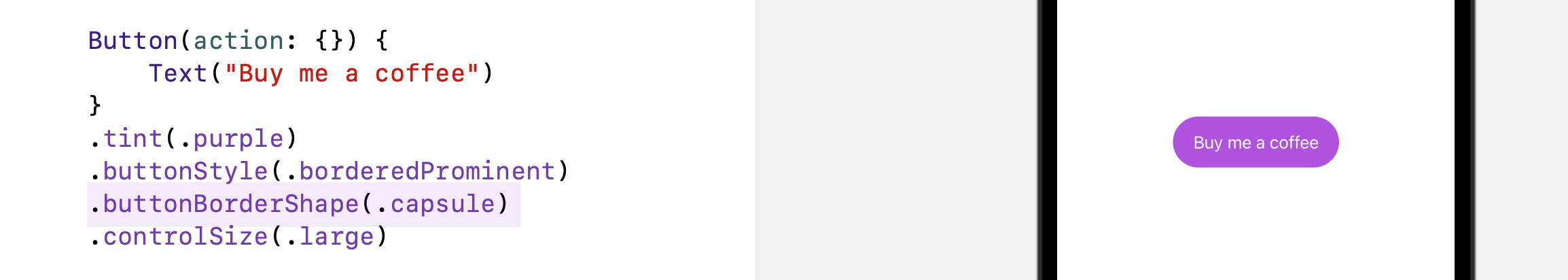 Figure 27. Using the capsule shape