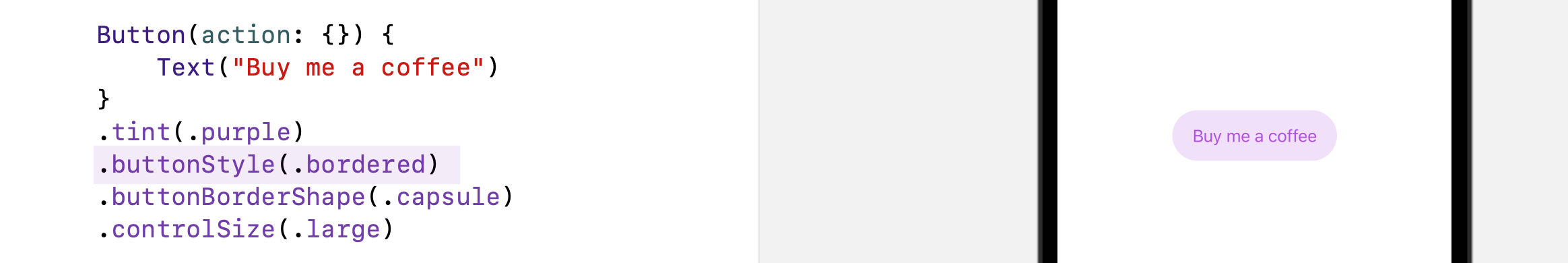 Figure 28. Using the bordered style