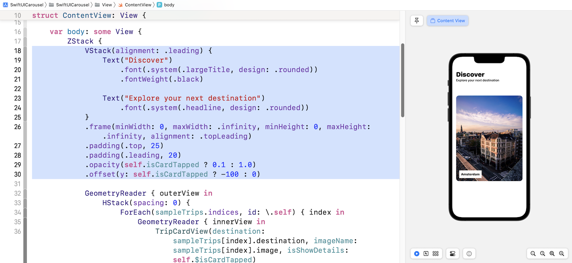 Figure 17. Adding the title bar