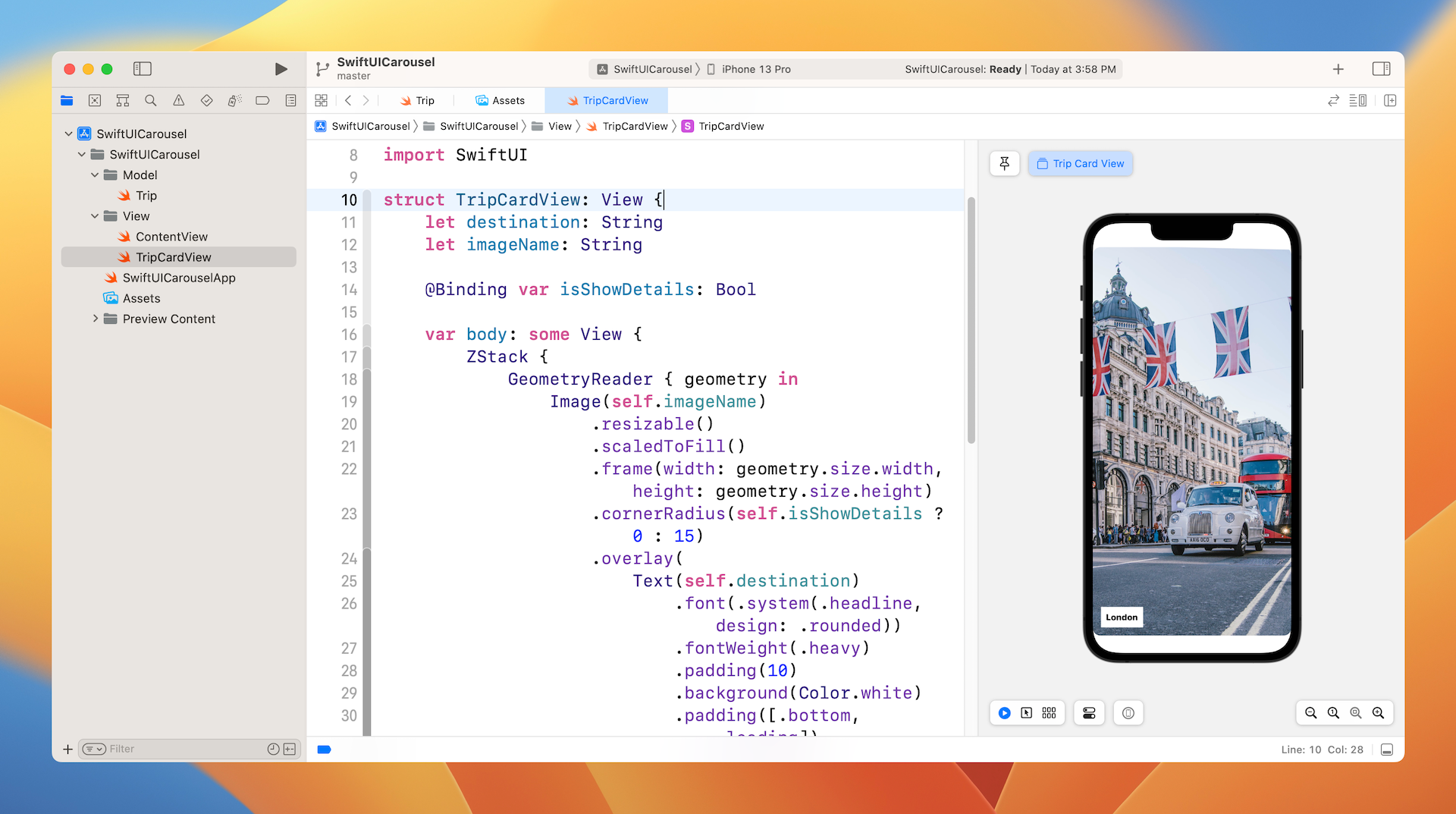Figure 3. The starter project