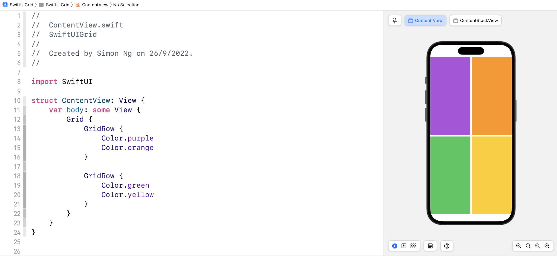 Figure 1. A basic grid