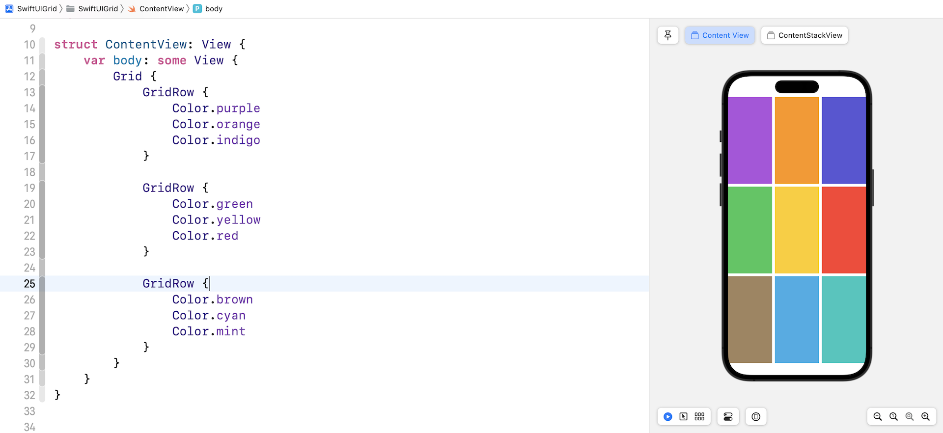Figure 2. A 3x3 grid