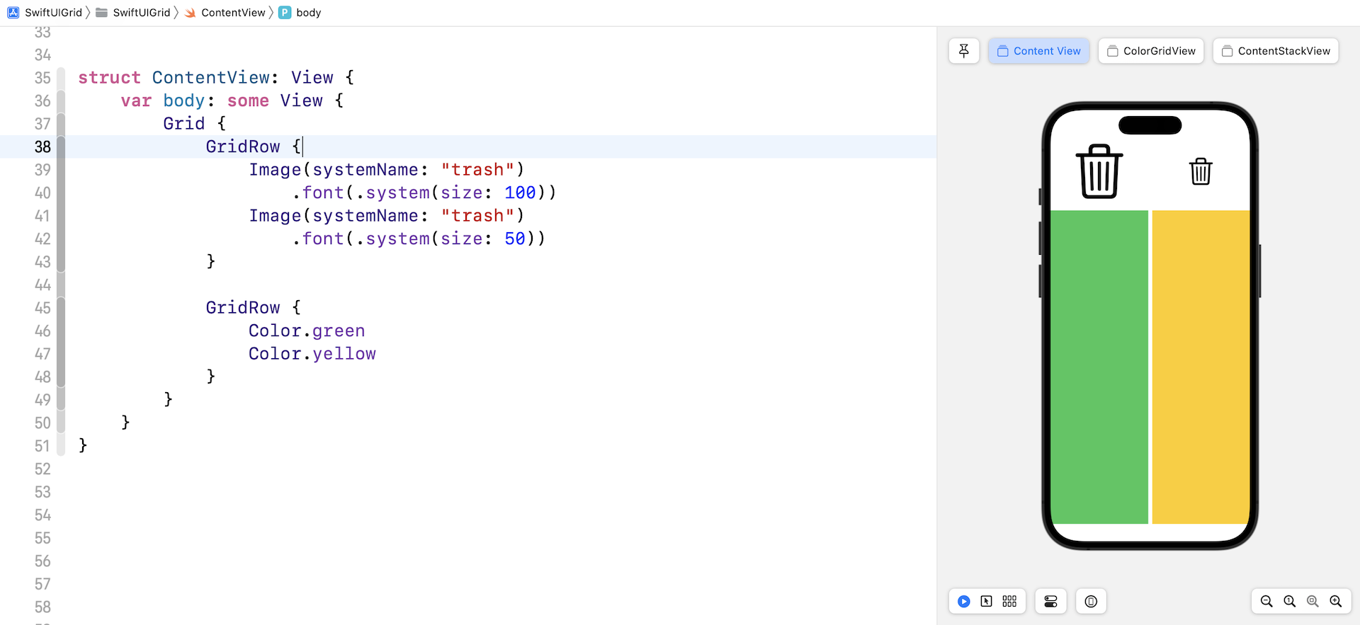 Figure 3. A 2x2 grid displaying images and color views