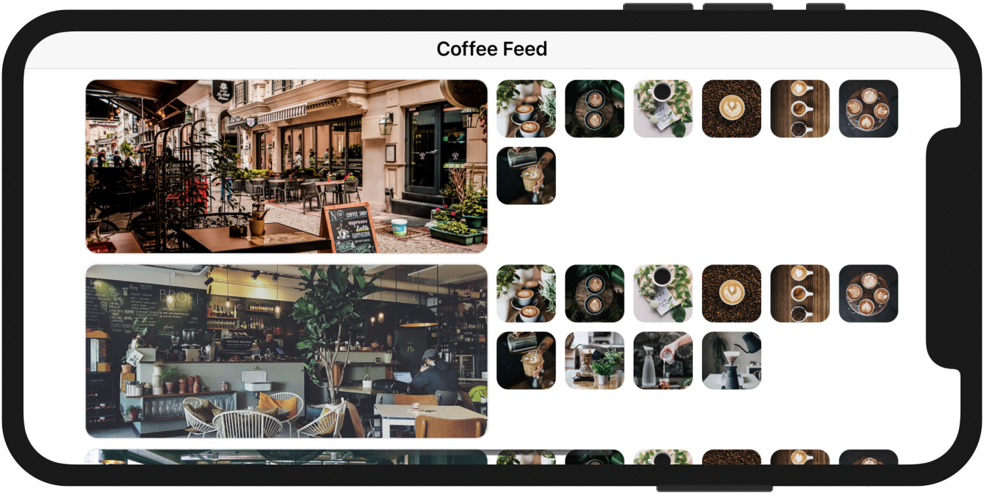 Figure 19. The app UI in landscape mode now looks better