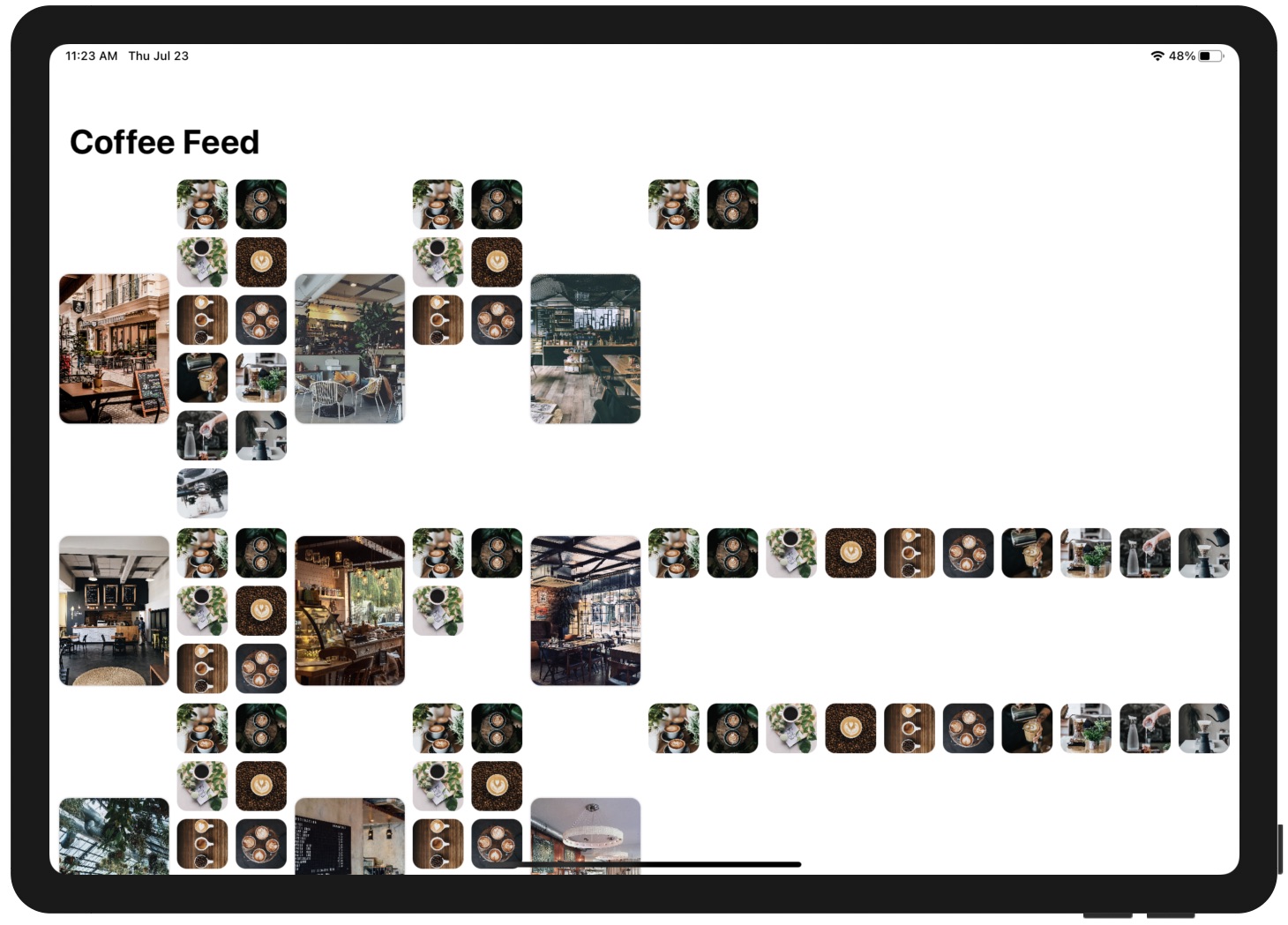 Figure 21. App UI on iPad