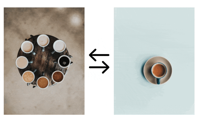 Figure 7. Swapping the position of two photos