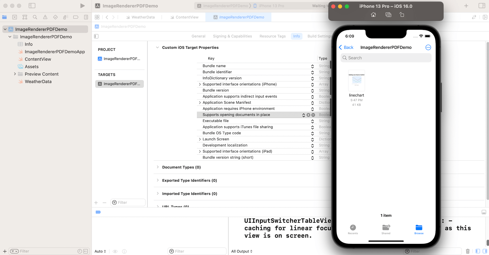 Figure 4. Saving the PDF file to the Files app