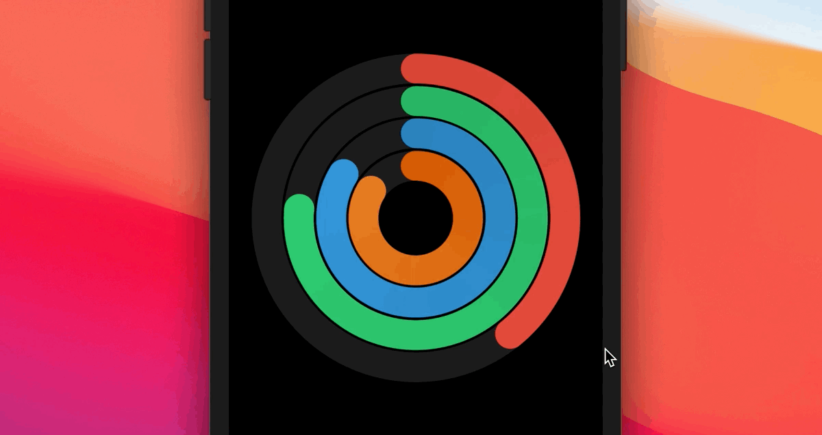 Figure 2. Animated progress ring