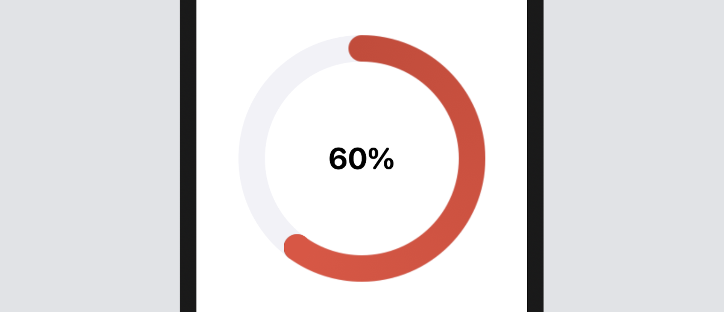 Figure 4. A sample circular progress bar