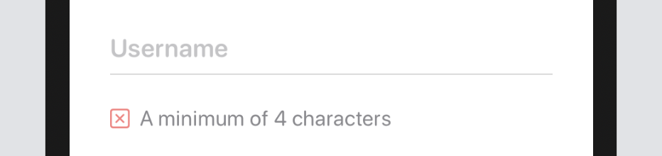 Figure 3. A sample text field and its requirement text