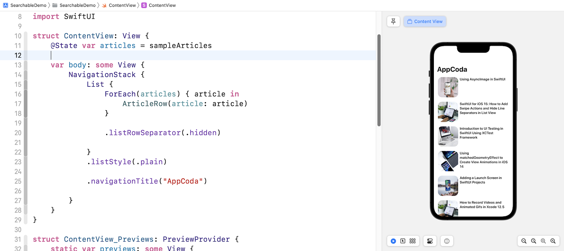 Figure 1. The starter project