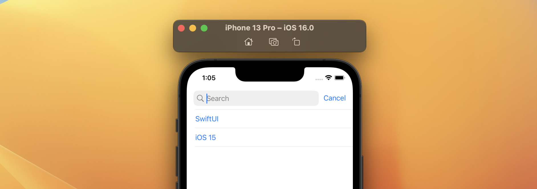 Figure 7. Displaying search suggestions