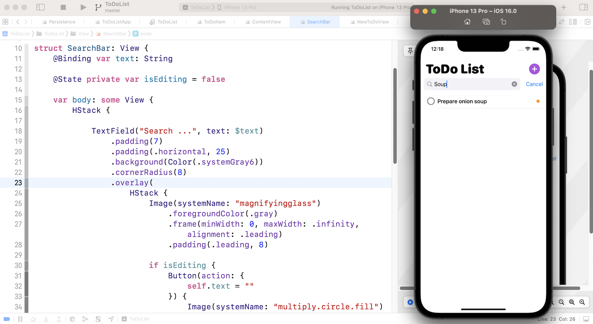 Figure 3. The search bar is already functional