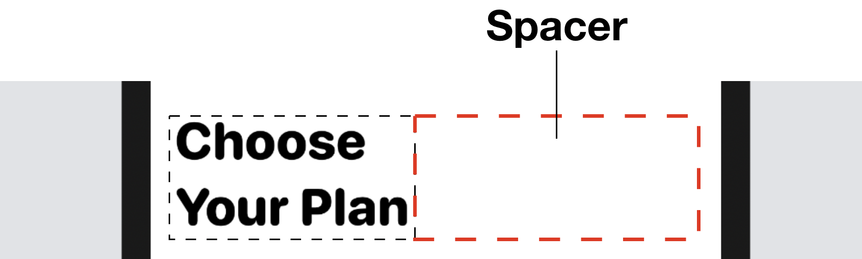Figure 26. Using Spacer in HStack