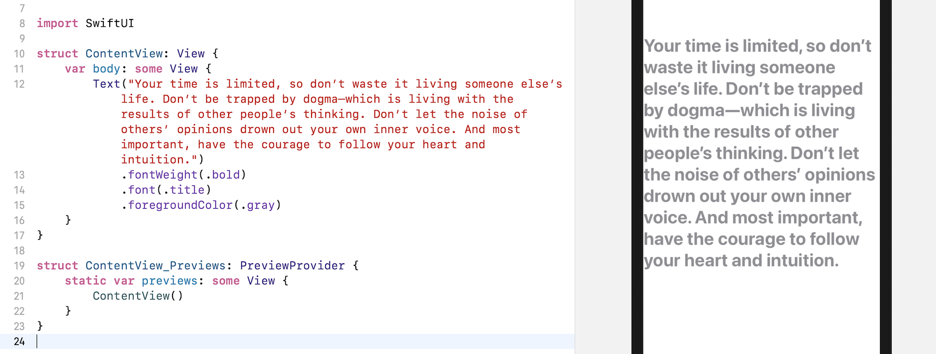 Figure 9. Display multiline text