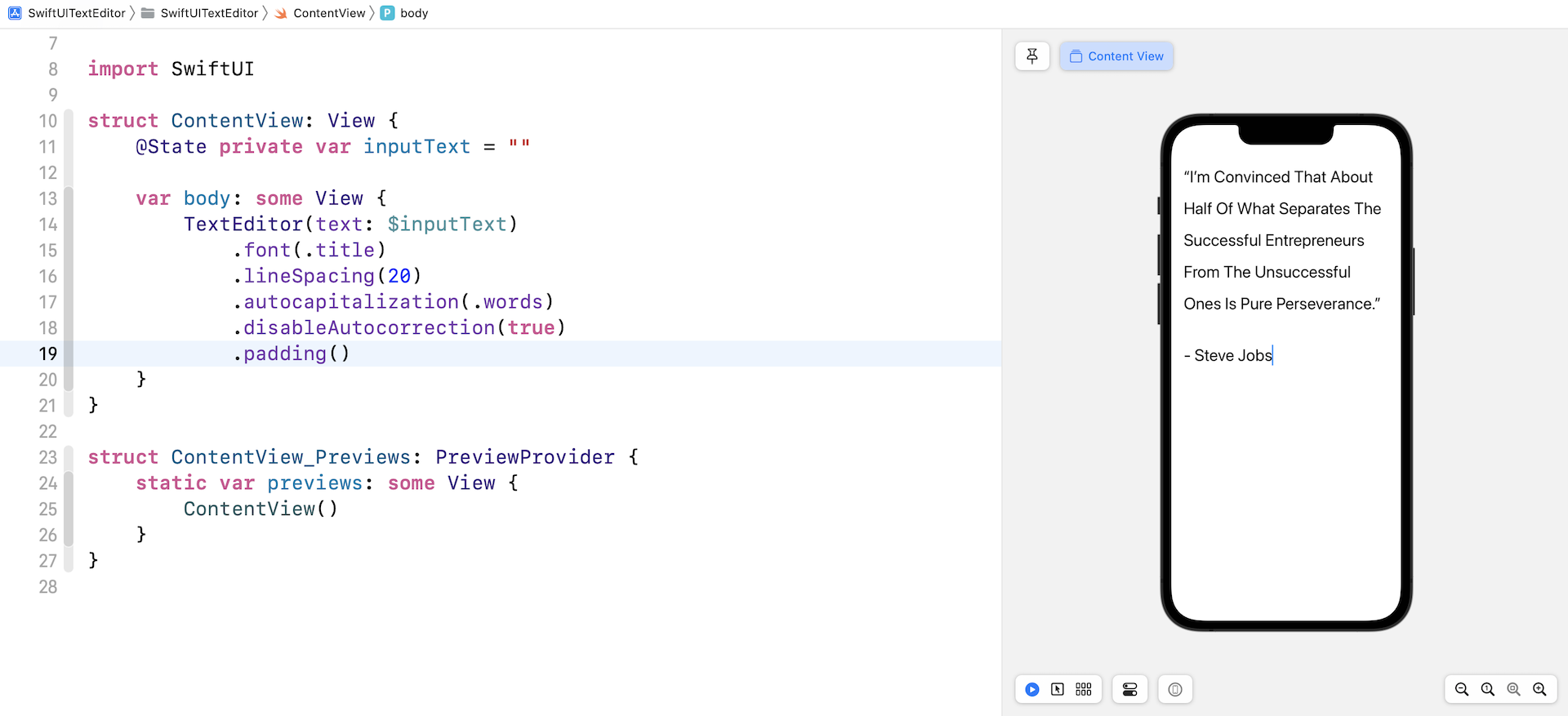 Figure 1. Using TextEditor