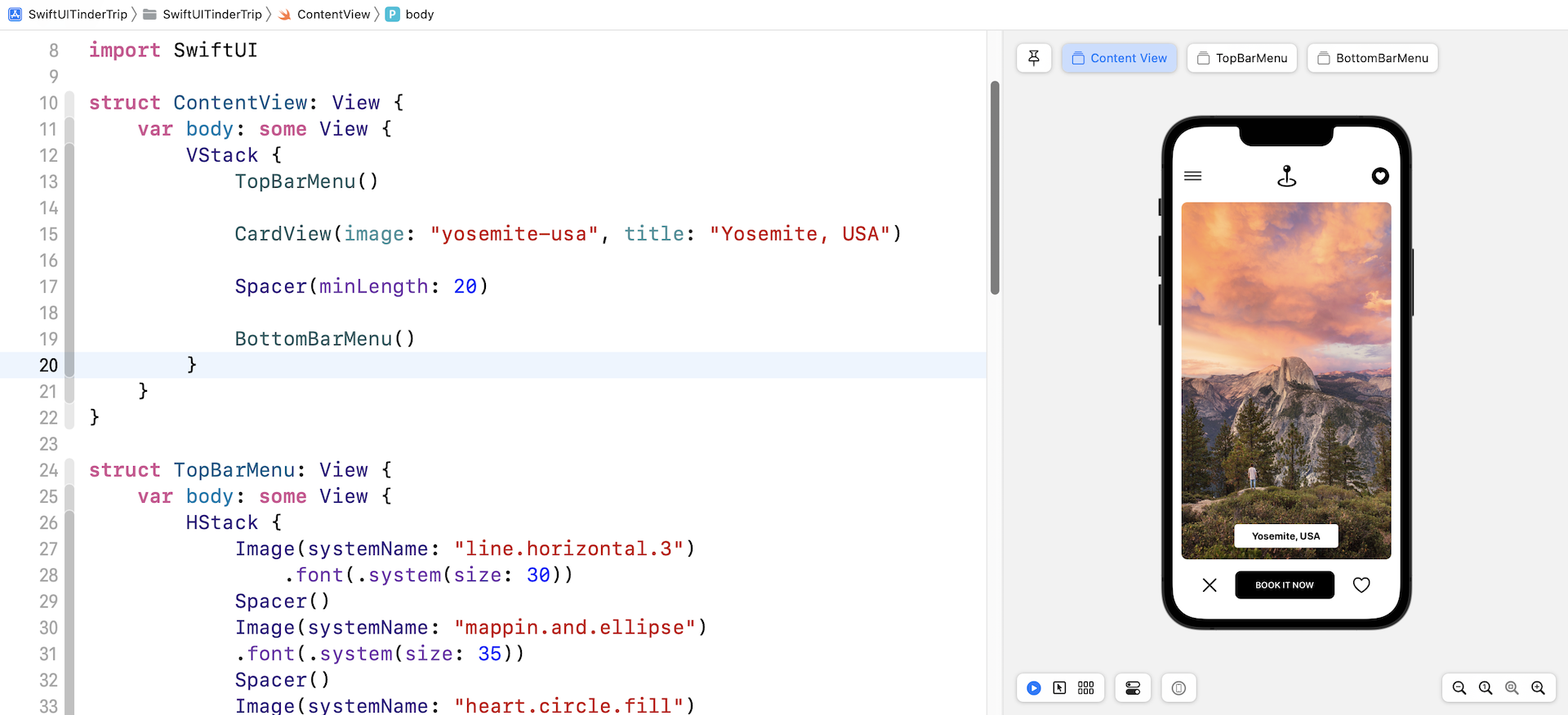 Figure 6. Previewing the main UI